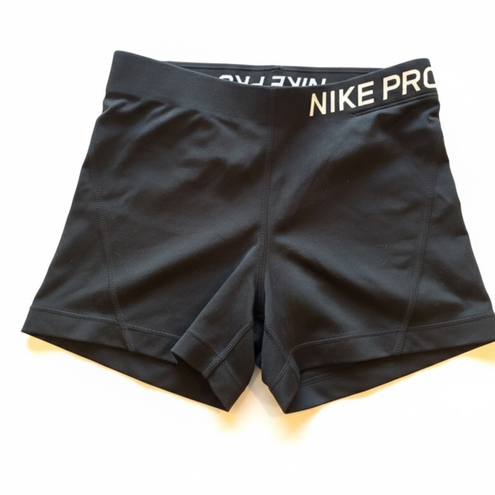 Black Nike Pros 3" Compression Spandex Athletic Gym Shorts, Size Small - Picture 3 of 7